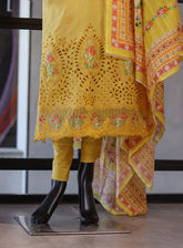 Bin Saeed Embroidered Cotton 3 Piece Unstitched Suit BS24EC D-91